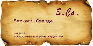 Sarkadi Csenge névjegykártya